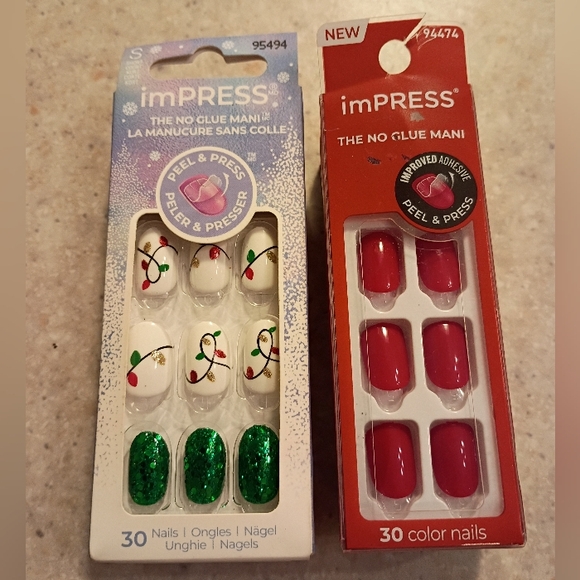 Bundle Of 2 Sets Of imPRESS PRESS ON NAILS! - Picture 1 of 4